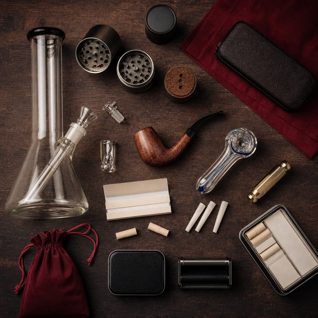 Bongs e cachimbos: diferenças, materiais e como escolher o acessório certo