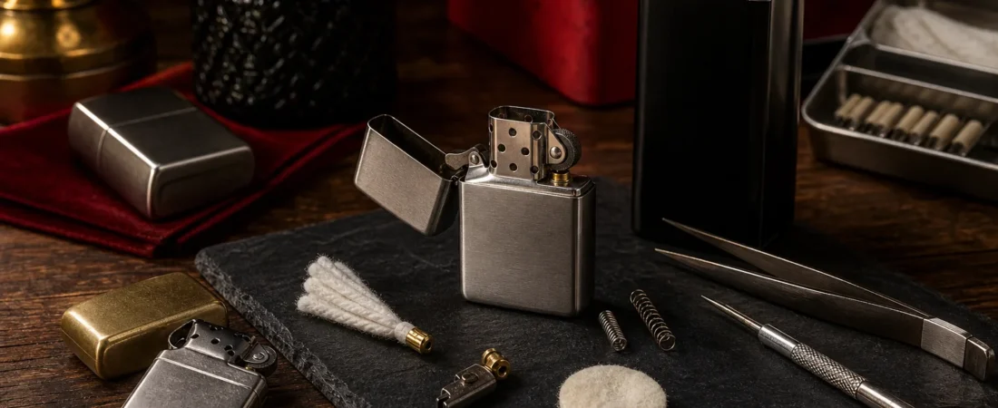 Zippo Lighters: Maintenance, Fuel Refilling and Flint Replacement Step by Step
