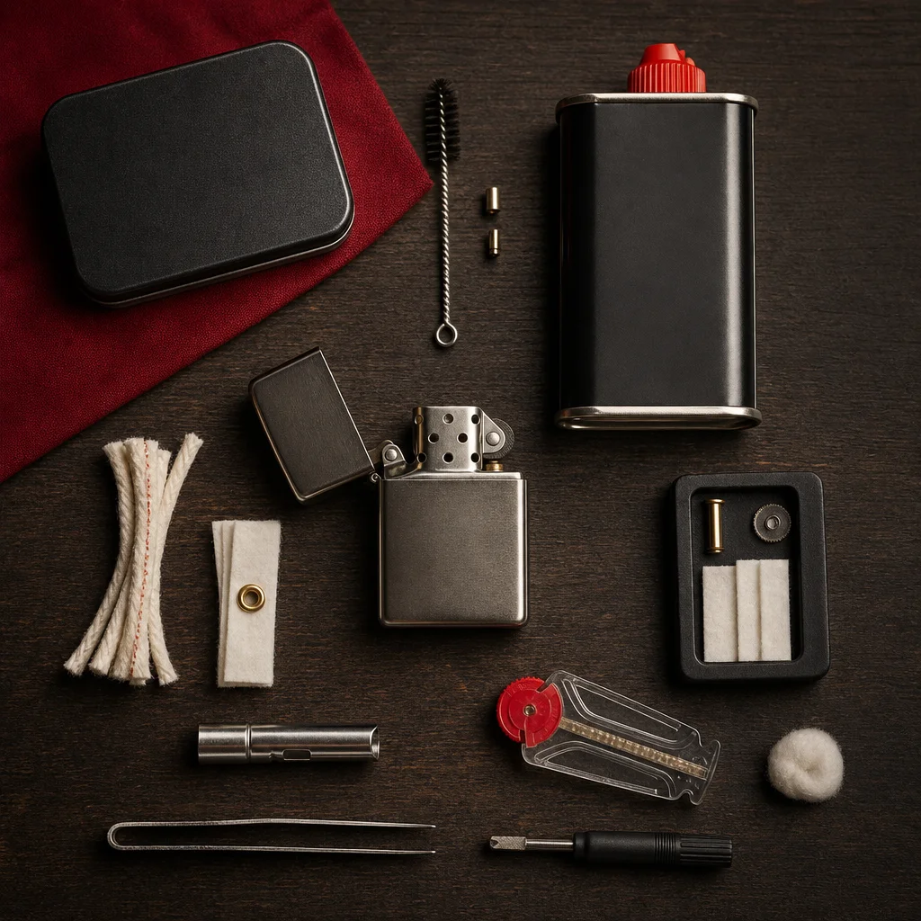 Zippo Lighters: Maintenance, Fuel Refilling and Flint Replacement Step by Step